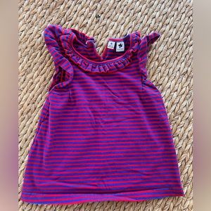 Busy Bee ruffled tank, size 6